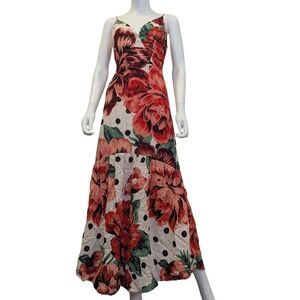 Farm Rio X Anthropologie Riviera floral maxi dress size 8